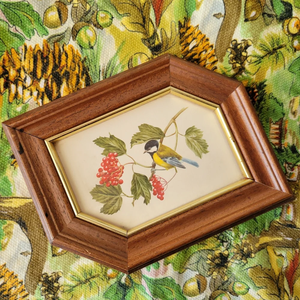 Vintage Woodland Scene Kitchen Linen ~ Towel or Tapestry ~ Nature ~ Pretty